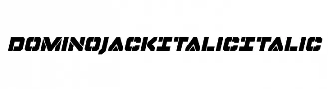 Domino Jack Italic Italic  Frei Schriftart Herunterladen