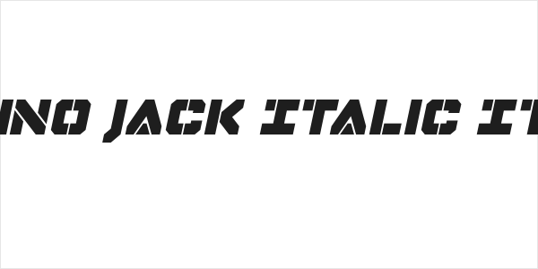 Domino Jack Italic Italic Logo