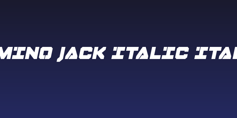 Domino Jack Italic Italic Social Header