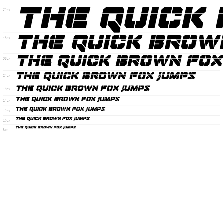 Domino Jack Laser Italic Italic Waterfall