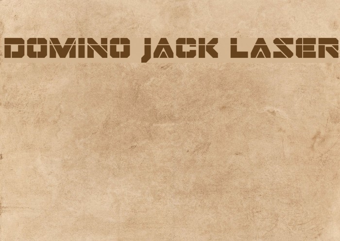 Domino Jack Laser Font examples