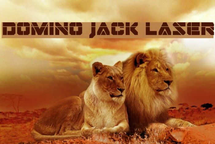 Domino Jack Laser Font examples