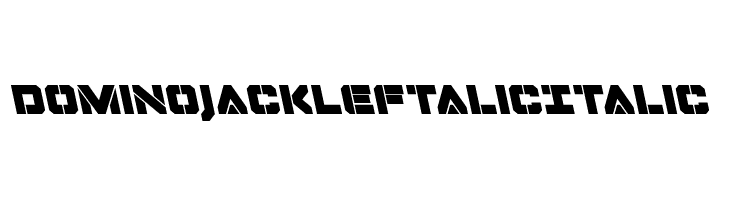 Domino Jack Leftalic Italic  免费字体下载
