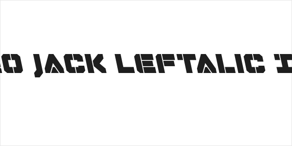 Domino Jack Leftalic Italic Logo