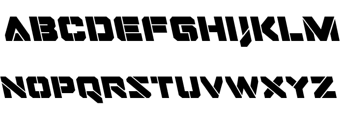 Domino Jack Leftalic Italic Font LOWERCASE