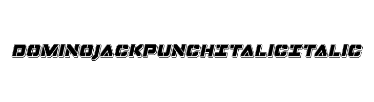 Domino Jack Punch Italic Italic Font