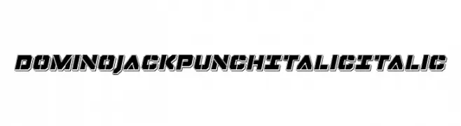 Domino Jack Punch Italic Italic  Fuentes Gratis Descargar