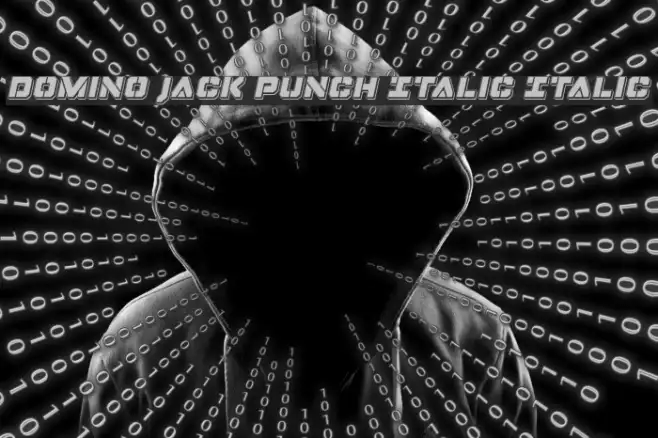 Domino Jack Punch Italic Italic Example 3