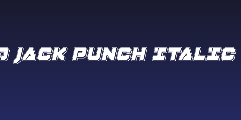 Domino Jack Punch Italic Italic Social Header