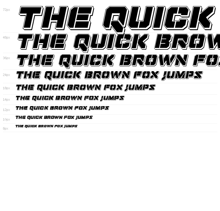 Domino Jack Punch Italic Italic Waterfall