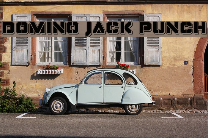 Domino Jack Punch Font examples