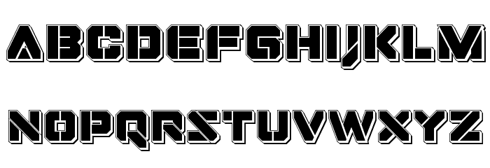 Domino Jack Punch Font LOWERCASE