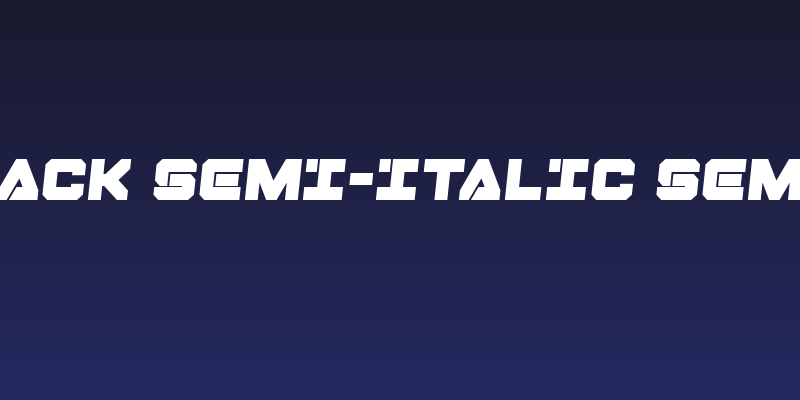 Domino Jack Semi-Italic Semi-Italic Social Header