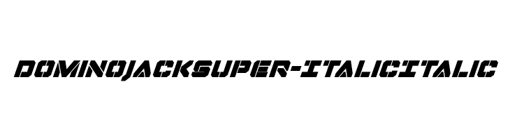Domino Jack Super-Italic Italic  Frei Schriftart Herunterladen