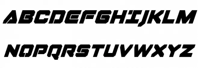Domino Jack Super-Italic Italic Fuentes MAYÚSCULAS