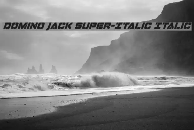 Domino Jack Super-Italic Italic Fuentes examples