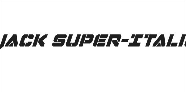 Domino Jack Super-Italic Italic Logo