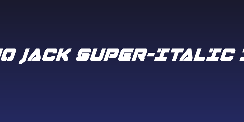 Domino Jack Super-Italic Italic Social Header