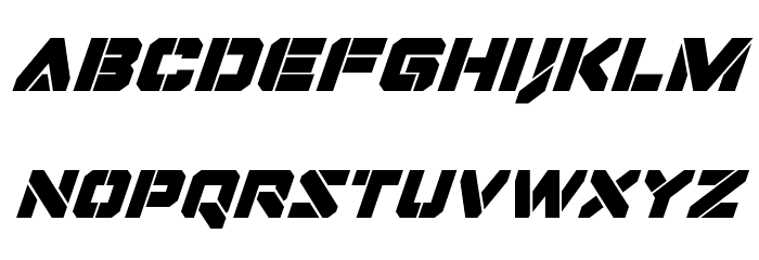 Domino Jack Super-Italic Italic Font LOWERCASE