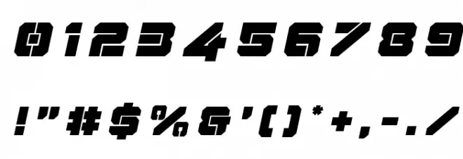 Domino Jack Title Italic Italic Font OTHER CHARS