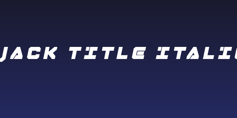 Domino Jack Title Italic Italic Social Header