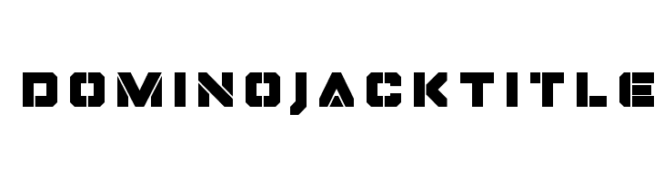Domino Jack Title フォント