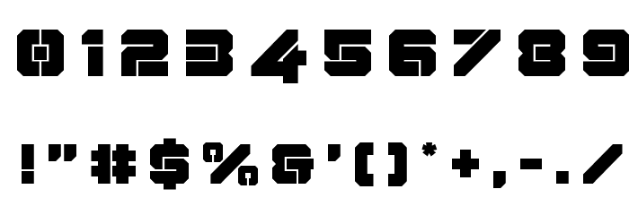Domino Jack Title フォント その他の文字