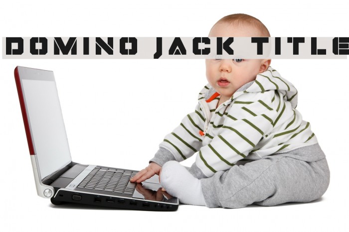 Domino Jack Title フォント examples