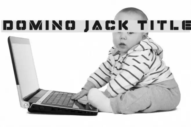 Domino Jack Title Font examples