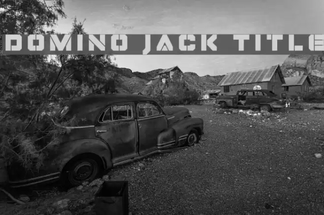 Domino Jack Title Font examples