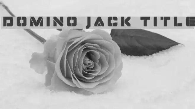 Domino Jack Title Font examples