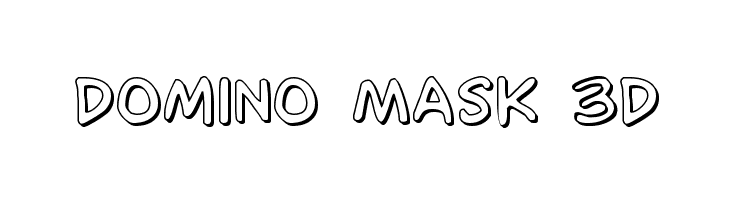Domino Mask 3D  免费字体下载