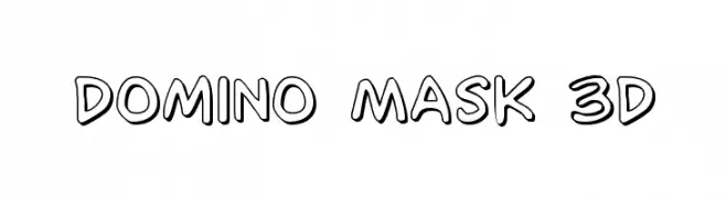 Domino Mask 3D  Fuentes Gratis Descargar