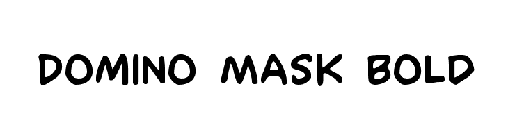 Domino Mask Bold Font