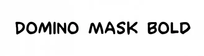 Domino Mask Bold  Fuentes Gratis Descargar