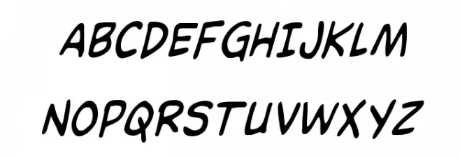 Domino Mask Condensed Italic 字体 大写