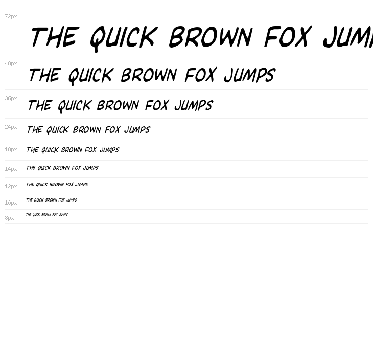 Domino Mask Condensed Italic Waterfall