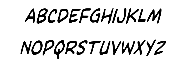 Domino Mask Condensed Italic Font LOWERCASE