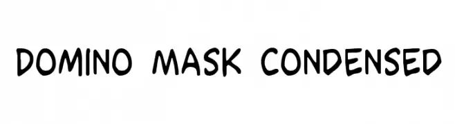 Domino Mask Condensed  Fuentes Gratis Descargar