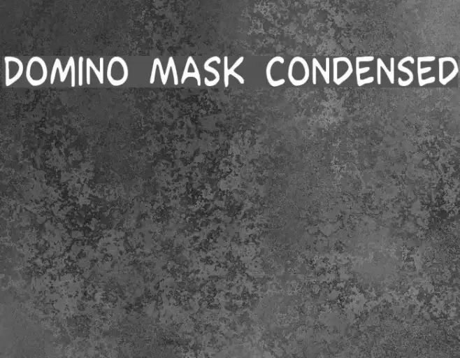 Domino Mask Condensed Example 3