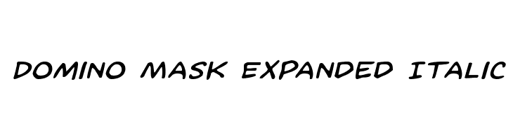 Domino Mask Expanded Italic  Frei Schriftart Herunterladen