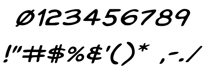 Domino Mask Expanded Italic Font OTHER CHARS