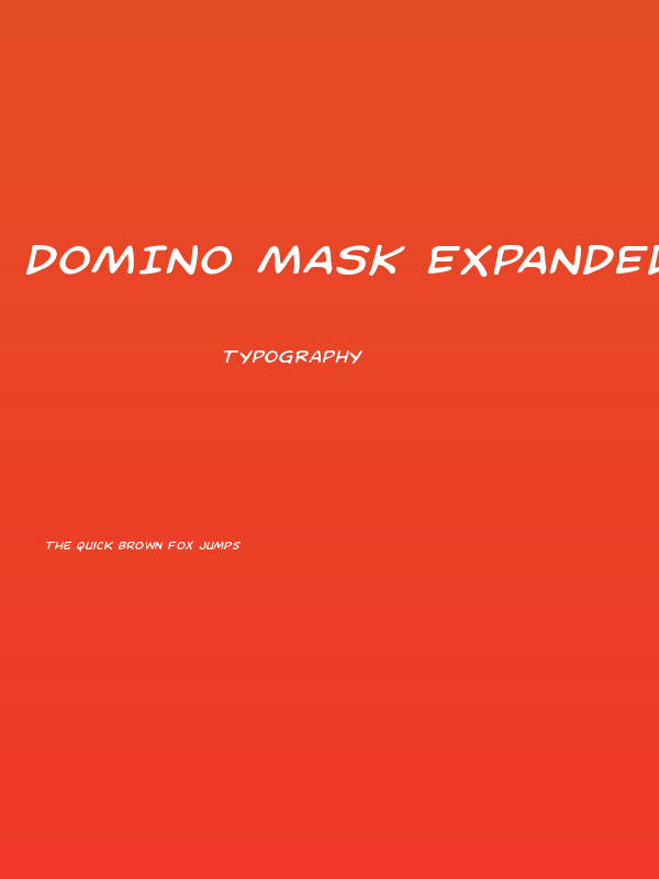 Domino Mask Expanded Italic Poster