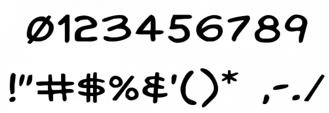 Domino Mask Expanded Font OTHER CHARS