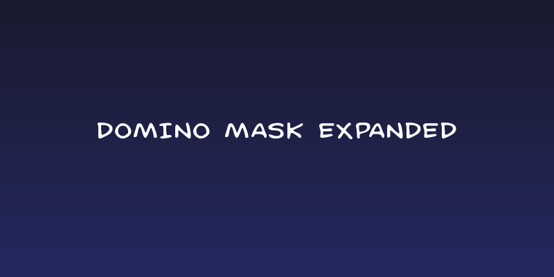 Domino Mask Expanded Social Header