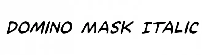Domino Mask Italic  Fuentes Gratis Descargar