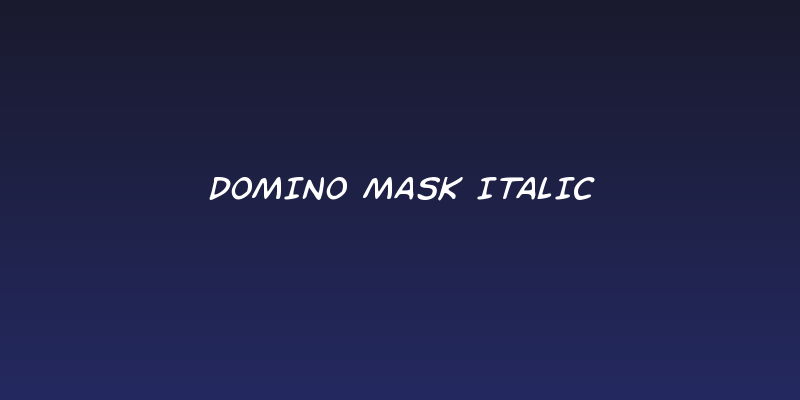 Domino Mask Italic Social Header
