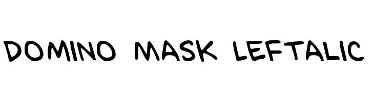 Domino Mask Leftalic  免费字体下载