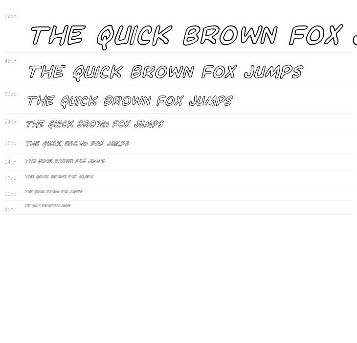 Domino Mask Outline Italic Waterfall