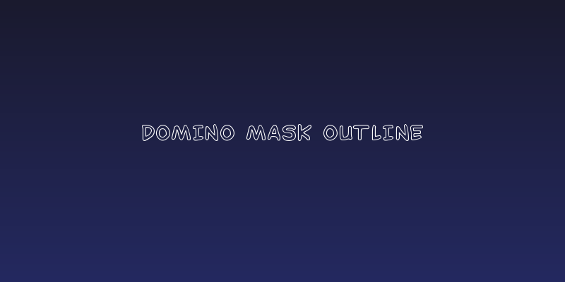 Domino Mask Outline Social Header